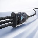 Kabel 3w1 Baseus Flash Series 3 100W USB-C - USB-C+USB-C+Lightning 1,5m + 3 x 0,25 m - czarny Baseus