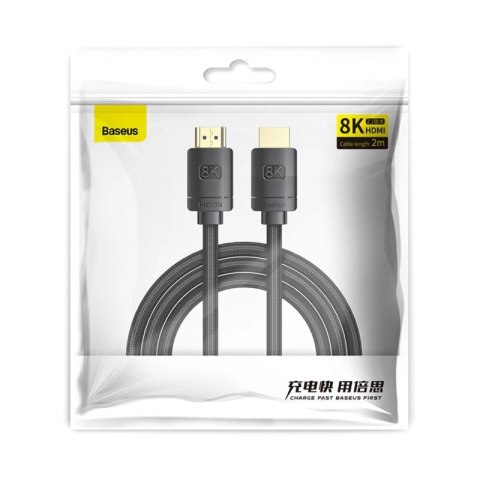 Kabel HDMI Baseus High Definition Series 8K 2m - czarny Baseus