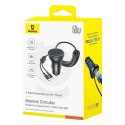 Ładowarka samochodowa Baseus Circular 60W USB-A + USB-C z wbudowanym kablem Lightning + USB-C 1,4 m - czarna Baseus