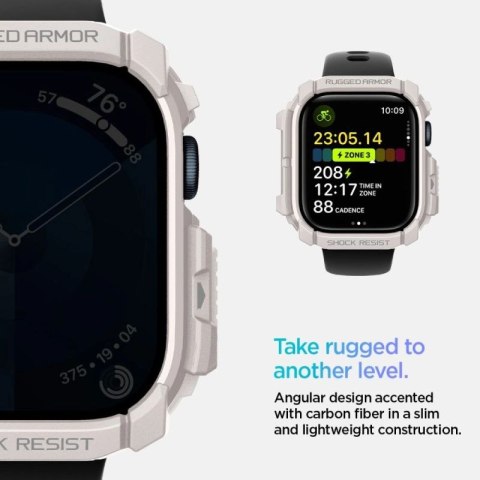 Pasek Spigen Rugged Armor na Apple Watch 10 46mm - beżowy Spigen