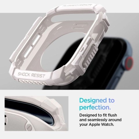 Pasek Spigen Rugged Armor na Apple Watch 10 46mm - beżowy Spigen