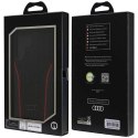 Audi Genuine Leather MagSafe S24 Ultra S928 czarno-czerwony/black-red hardcase AU-TPUPCS24U-R8/D3-RD Audi