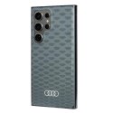 Etui Audi IML Stitching Pattern MagSafe Case na Samsung Galaxy S24 Ultra - szare Audi