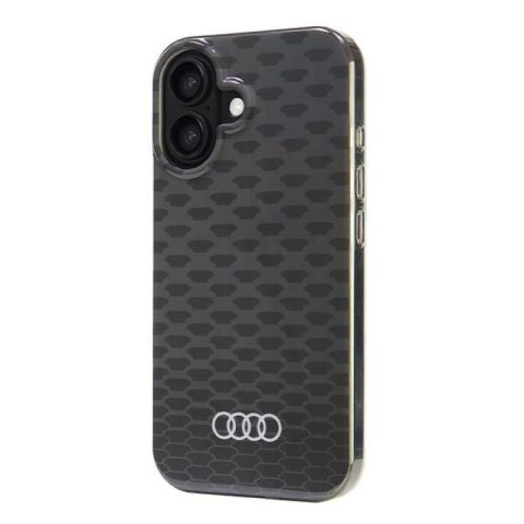 Etui Audi IML Stitching Pattern MagSafe na iPhone 16 6.1" - czarne Audi