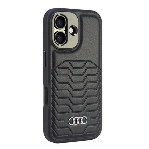 Etui Audi Synthetic Leather MagSafe na iPhone 16 6.1" - czarne Audi