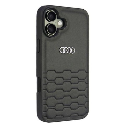 Etui Audi Synthetic Leather na iPhone 16 Plus 6.7" - czarne Audi