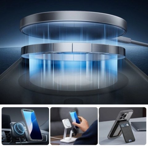 Etui ESR Classic Pro Set Halolock MagSafe na iPhone 16 Pro Max - szare ESR