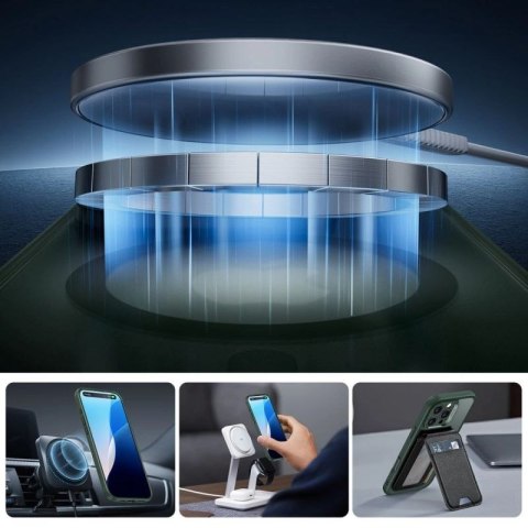 Etui ESR Classic Pro Set Halolock MagSafe na iPhone 16 Pro Max - zielone ESR