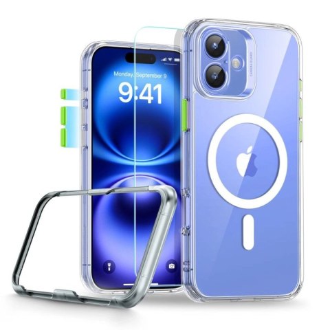 Etui ESR Classic Pro Set Halolock MagSafe na iPhone 16 - przezroczyste ESR