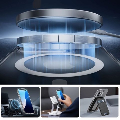 Etui ESR Classic Pro Set Halolock MagSafe na iPhone 16 - przezroczyste ESR