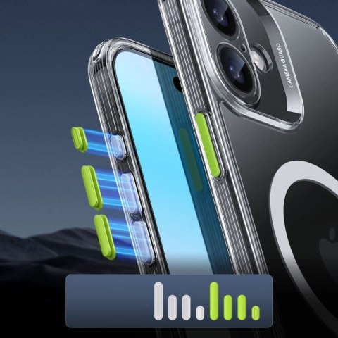 Etui ESR Classic Pro Set Halolock MagSafe na iPhone 16 - przezroczyste ESR