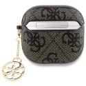 Etui Guess 4G Charm Collection na AirPods 4 - brązowe Guess