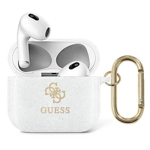 Etui Guess Glitter Collection na AirPods 3 - przezroczyste Guess