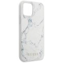 Etui Guess Marble na iPhone 12 mini 5,4" - białe Guess
