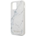 Etui Guess Marble na iPhone 12 mini 5,4" - białe Guess