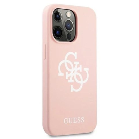 Etui Guess Silicone 4G Logo na iPhone 13 Pro Max 6,7" - różowe Guess