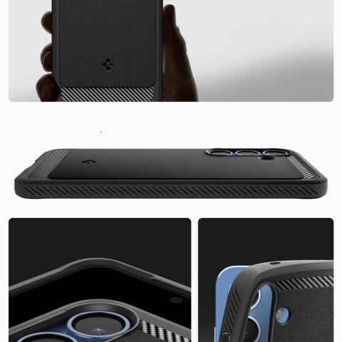 Etui Spigen Rugged Armor Mag MagSafe na Samsung Galaxy S25 - czarny-mat Spigen