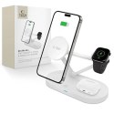Ładowarka bezprzewodowa Tech-Protect QI15W-A41 3w1 z MagSafe do urządzeń Apple - biała Tech-Protect