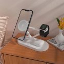 Ładowarka bezprzewodowa Tech-Protect QI15W-A41 3w1 z MagSafe do urządzeń Apple - biała Tech-Protect