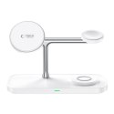Ładowarka bezprzewodowa Tech-Protect QI15W-A45 3w1 z MagSafe do urządzeń Apple - biała Tech-Protect