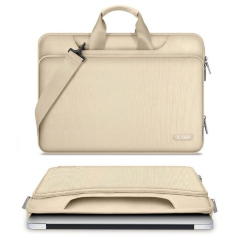 Torba na laptopa 13-14 Tech-Protect Pocket - beżowa Tech-Protect