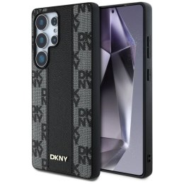 Etui DKNY Leather Checkered Pattern MagSafe do Samsung Galaxy S25 Ultra czarny DKNY