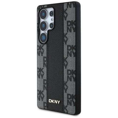 Etui DKNY Leather Checkered Pattern MagSafe do Samsung Galaxy S25 Ultra czarny DKNY