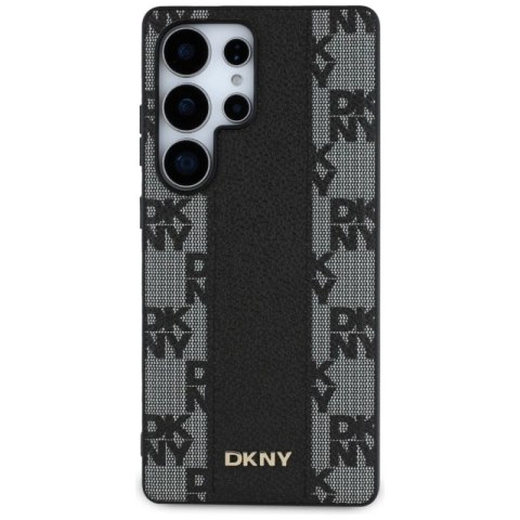 Etui DKNY Leather Checkered Pattern MagSafe do Samsung Galaxy S25 Ultra czarny DKNY