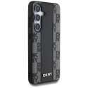 Etui DKNY Leather Checkered Pattern MagSafe do Samsung Galaxy S25 czarny DKNY
