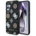 Etui Guess 4G Printed Colored Peony Pattern MagSafe do Samsung Galaxy S25 czarny Guess