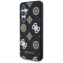 Etui Guess 4G Printed Colored Peony Pattern MagSafe do Samsung Galaxy S25 czarny Guess