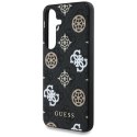 Etui Guess 4G Printed Colored Peony Pattern MagSafe do Samsung Galaxy S25 czarny Guess