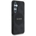 Etui Guess 4G Round Patch Classic Logo MagSafe do Samsung Galaxy S25 Plus czarny Guess