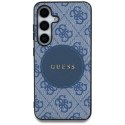 Etui Guess 4G Round Patch Classic Logo MagSafe do Samsung Galaxy S25 Plus niebieski Guess