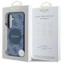 Etui Guess 4G Round Patch Classic Logo MagSafe do Samsung Galaxy S25 Plus niebieski Guess