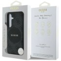 Etui Guess 4G Round Patch Classic Logo MagSafe do Samsung Galaxy S25 czarny Guess