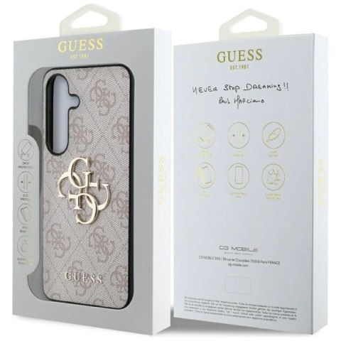 Etui Guess Big 4G Logo Classic Logo do Samsung Galaxy S25 różowy Guess