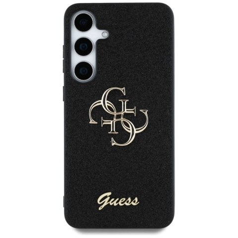 Etui Guess Fixed Glitter Big 4G Metal Logo do Samsung Galaxy S25 Plus czarny Guess