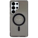 Etui Guess Rhinestones Printed Classic Logo MagSafe Samsung Galaxy S25 Ultra czarny Guess