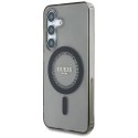 Etui Guess Rhinestones Printed Classic Logo MagSafe Samsung Galaxy S25 czarny Guess