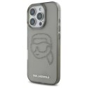 Etui Karl Lagerfeld IML Rhinestones Karl Head na iPhone 16 Pro Max 6.9" - czarne Karl Lagerfeld