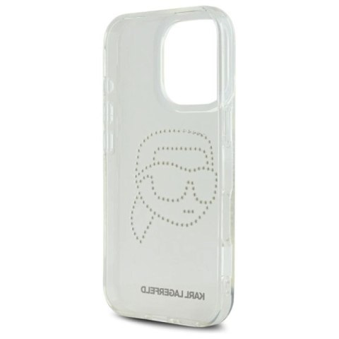 Etui Karl Lagerfeld IML Rhinestones Karl Head na iPhone 16 Pro Max 6.9" - przezroczyste Karl Lagerfeld