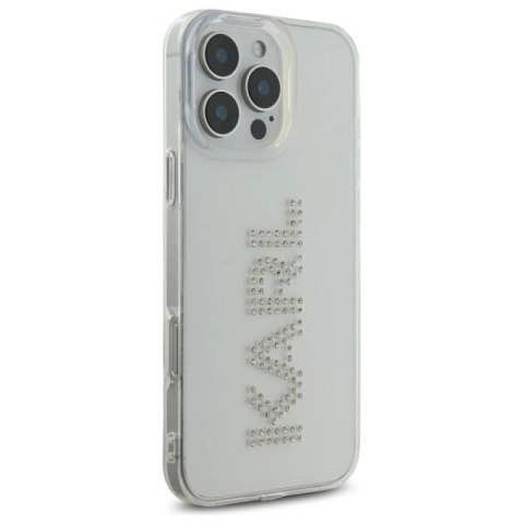 Etui Karl Lagerfeld IML Rhinestones Logo na iPhone 16 Pro Max 6.9" - przezroczyste Karl Lagerfeld