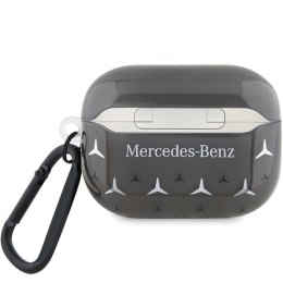 Etui Mercedes Large Star Pattern na AirPods Pro - czarne Mercedes