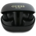 Słuchawki Bluetooth Guess Capsule Printed Logo TWS + stacja dokująca - czarne Guess