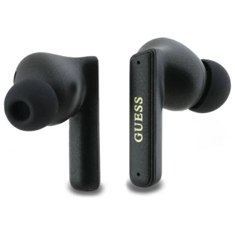 Słuchawki Bluetooth Guess Capsule Printed Logo TWS + stacja dokująca - czarne Guess