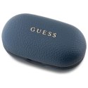 Słuchawki Bluetooth Guess Grained Classic Logo TWS + stacja dokująca - niebieske Guess