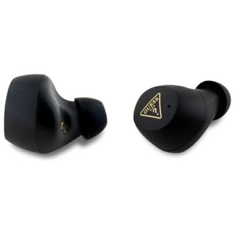 Słuchawki Bluetooth Guess Grained Classic Logo TWS + stacja dokująca - niebieske Guess