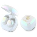 Słuchawki Bluetooth Guess Iridescent 4G Printed Logo TWS + stacja dokująca - białe Guess