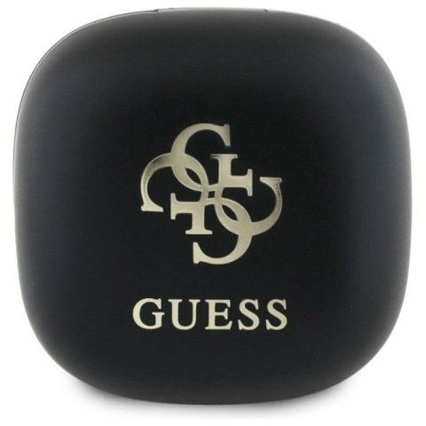 Słuchawki Bluetooth Guess Iridescent 4G Printed Logo TWS + stacja dokująca - czarne Guess